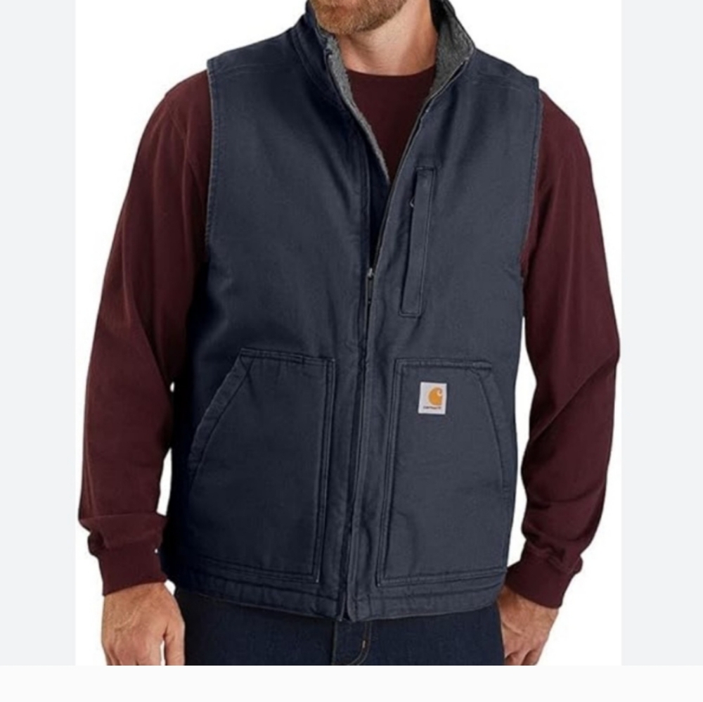 Carhartt Duck Canvas  Quilted Vest Sz.4XL Reg. Blue